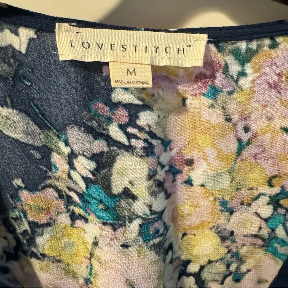 Love stitch Floral blue Midi Dress - Zimmermann lookalike | Medium - Picture 5 of 8